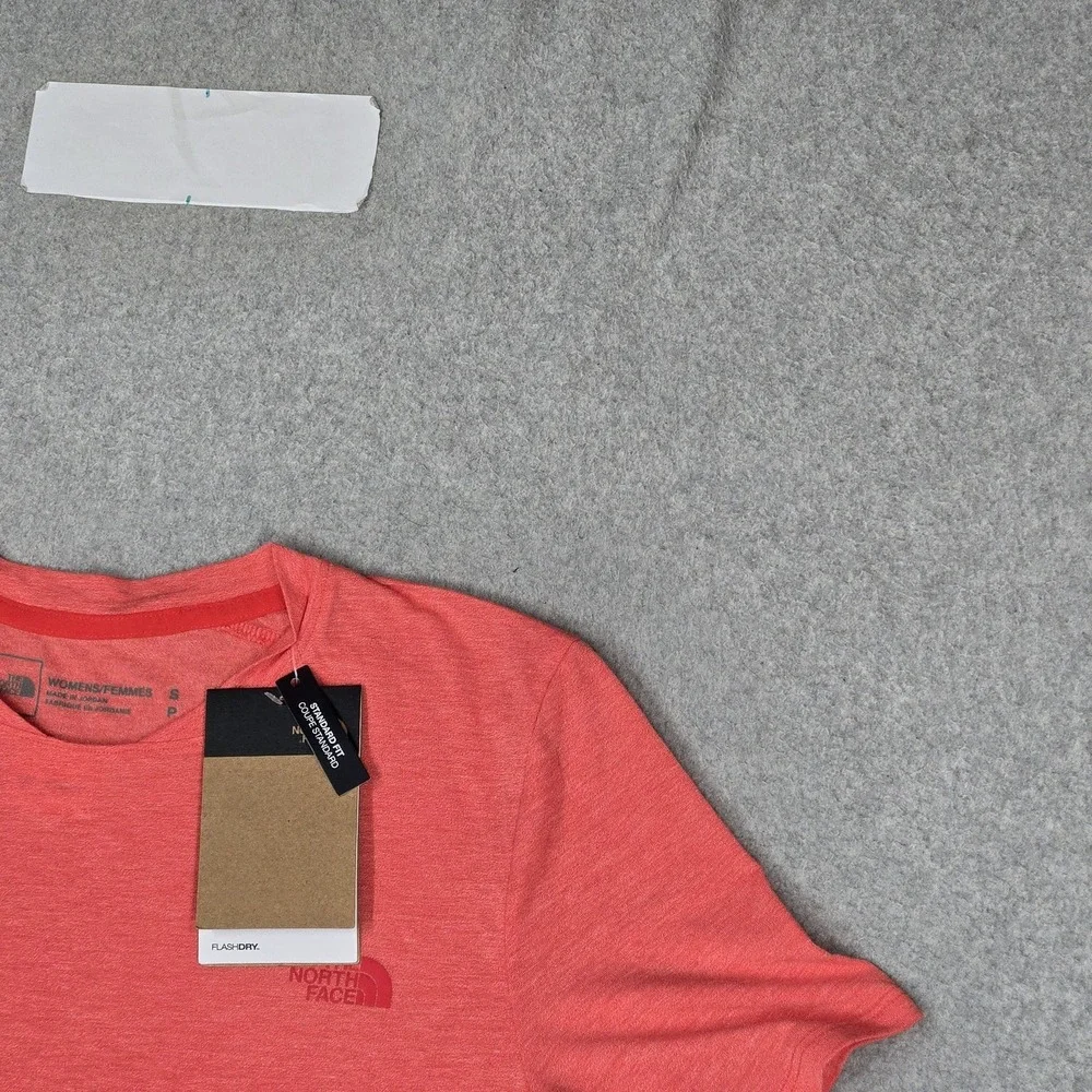 The North Face Women Shirt S Coral W Wander S/S Crew Neck Pullover Short Sleeve
